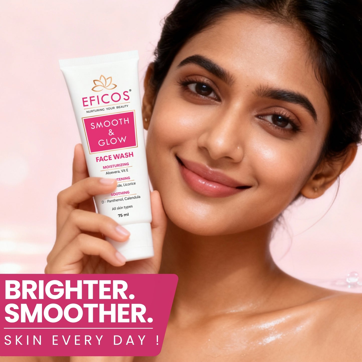 SMOOTH & GLOW FACE WASH 75 ML