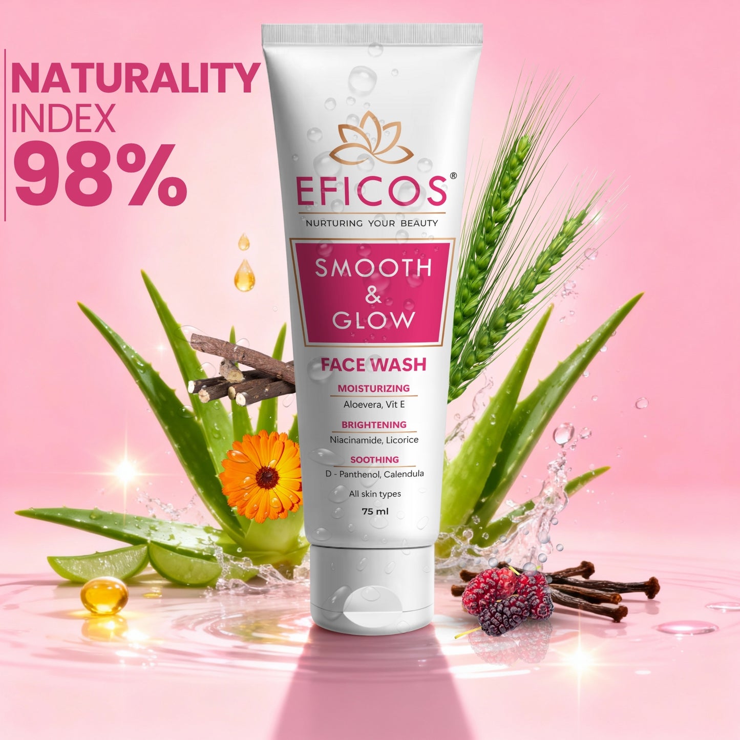 SMOOTH & GLOW FACE WASH 75 ML