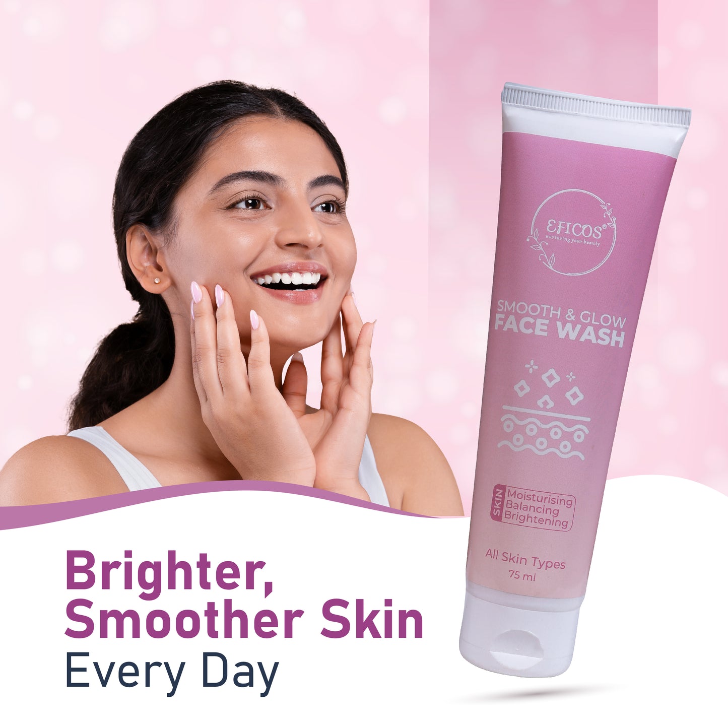 SMOOTH & GLOW FACE WASH 75 ML