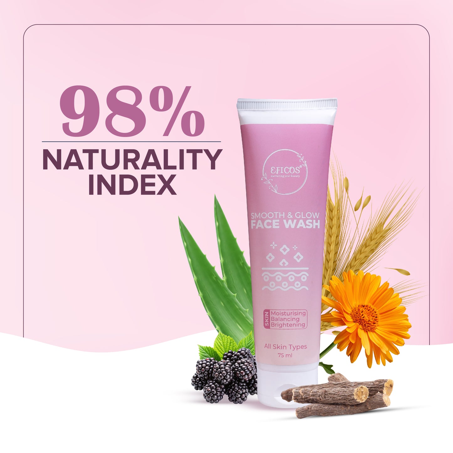 SMOOTH & GLOW FACE WASH 75 ML