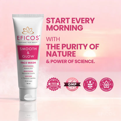 SMOOTH & GLOW FACE WASH 75 ML